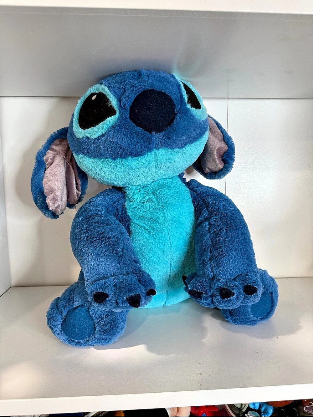 Disney Store Stitch Fuzzy Blue Stuffed Animal